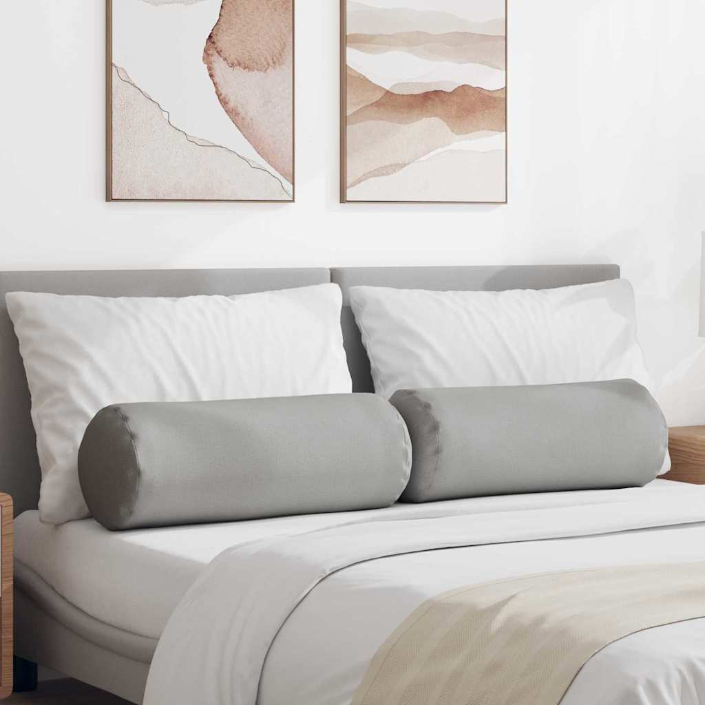 Μαξιλάρια Στήριγμα 2 pcs Σκίουρος Γκρί Ø 25 x 70 cm ύφασμα