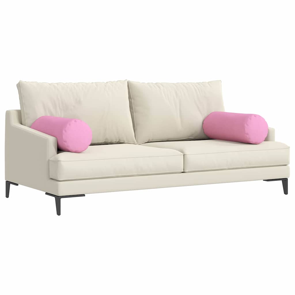 Μαξιλάρια Στήριγμα 2 pcs Ροζ Ø 25 x 70 cm ύφασμα