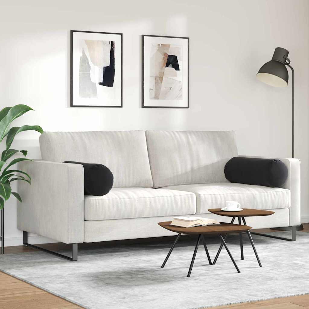 Μαξιλάρια Στήριγμα 2 pcs Μαύρο Ø 25 x 70 cm