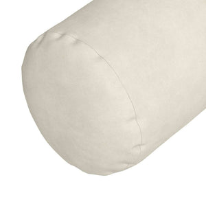 Μαξιλάρια Στήριγμα 2 pcs Κρεμ Ø 25 x 70 cm Υφασμάτινο Κορντουρά