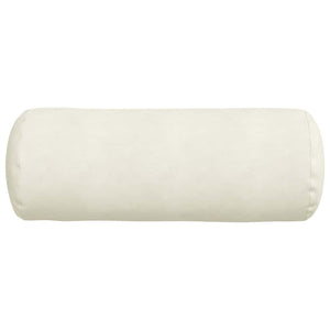 Μαξιλάρια Στήριγμα 2 pcs Κρεμ Ø 25 x 70 cm Υφασμάτινο Κορντουρά