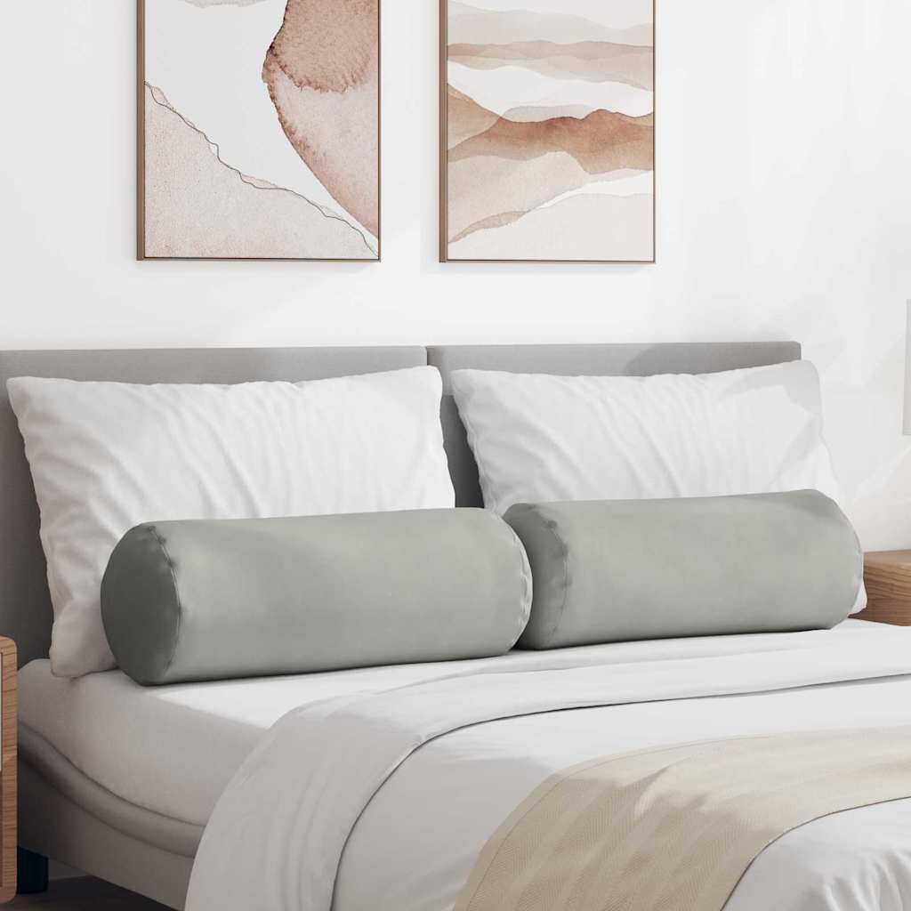 Μαξιλάρια Στήριγμα 2 pcs Ανοιχτό γκρι Ø 25 x 70 cm - Pakobazaar