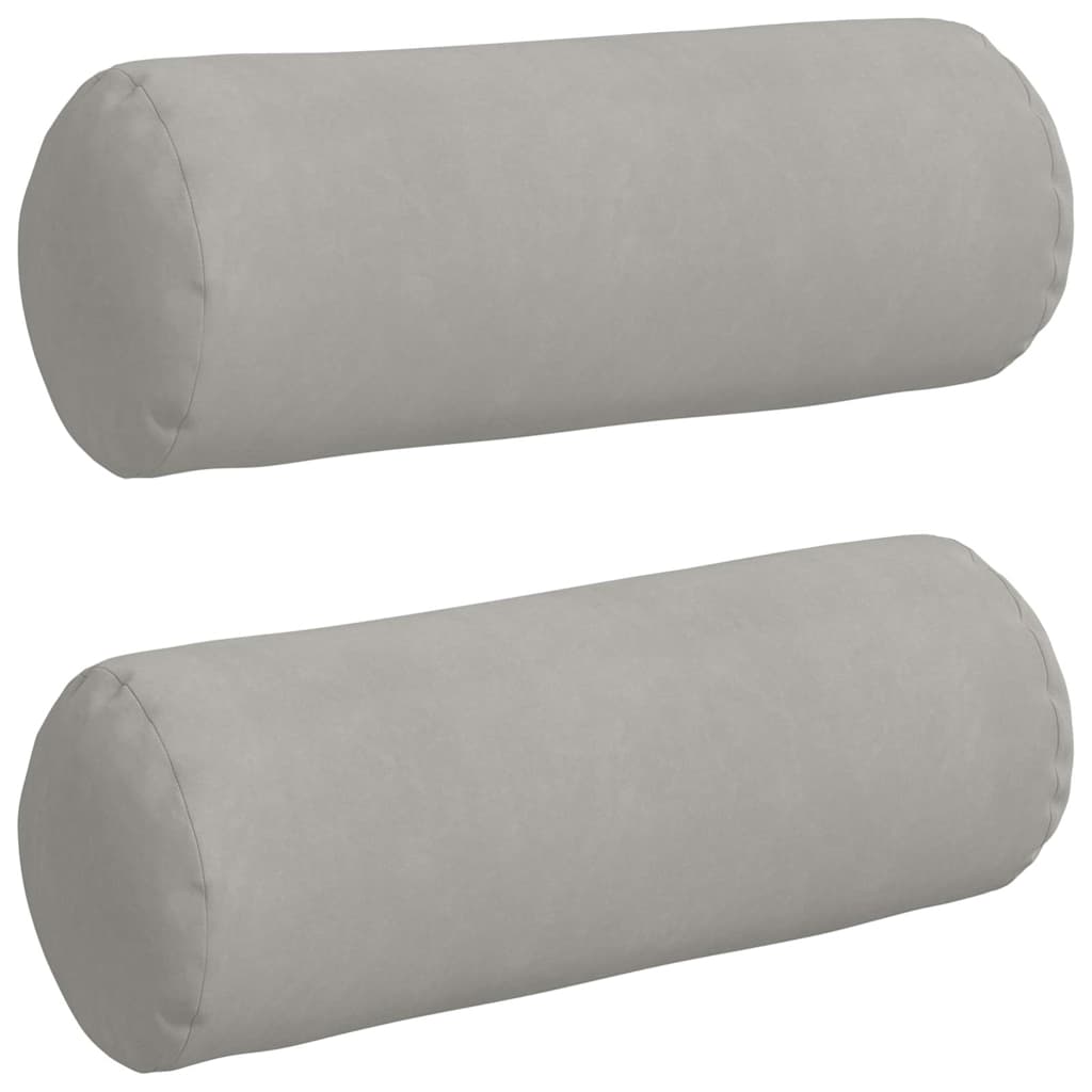 Μαξιλάρια Στήριγμα 2 pcs Ανοιχτό γκρι Ø 25 x 70 cm - Pakobazaar