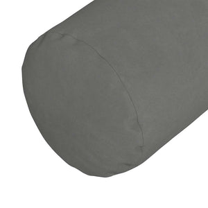 Μαξιλάρια Στήριγμα 2 pcs Σκούρο Γκρι Ø 25 x 70 cm - Pakobazaar