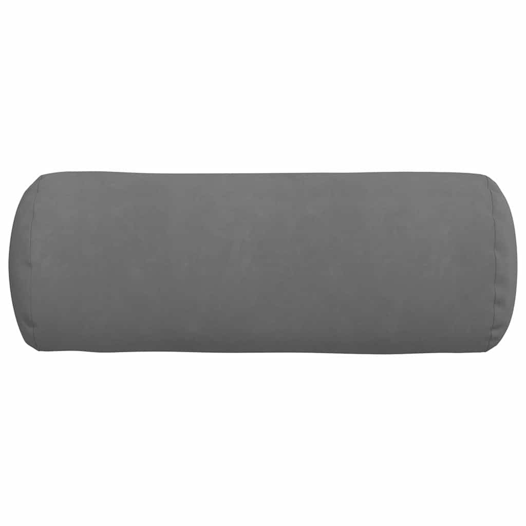 Μαξιλάρια Στήριγμα 2 pcs Σκούρο Γκρι Ø 25 x 70 cm - Pakobazaar