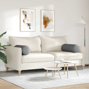 Μαξιλάρια Στήριγμα 2 pcs Σκούρο Γκρι Ø 25 x 70 cm