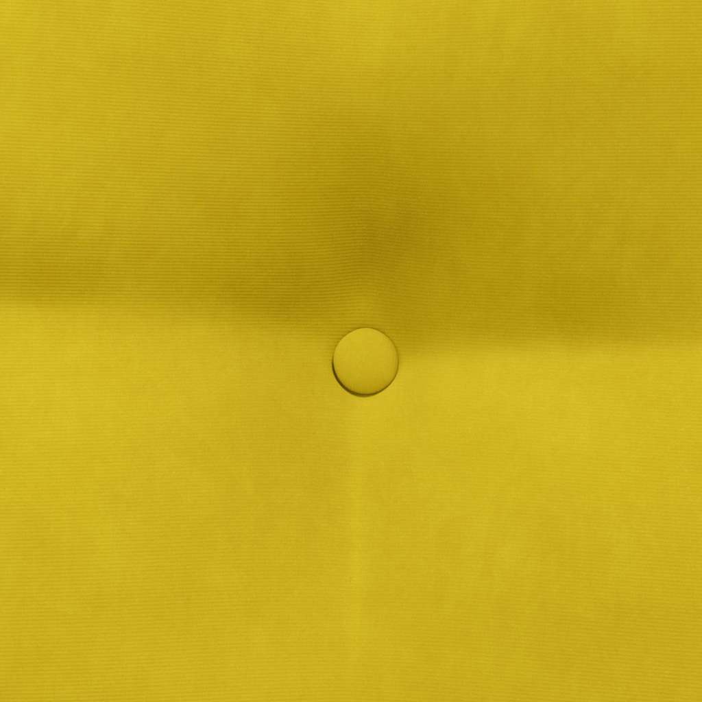 Μαξιλάρι Πλάτης Κίτρινο 60 x 24 x 50 εκ Βελούδο