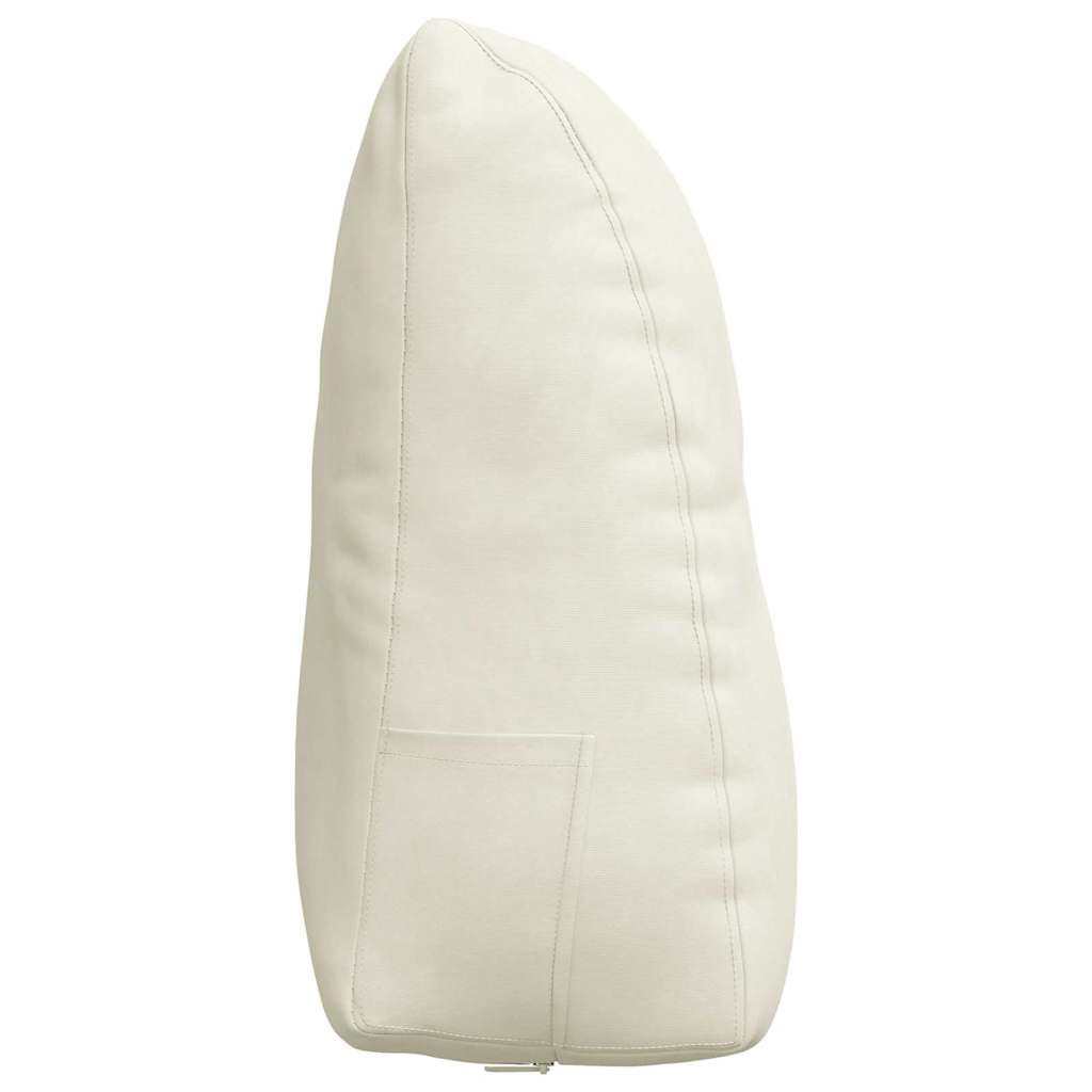 Μαξιλάρι Πλάτης Κρεμ 60 x 24 x 50 εκ Βελούδο