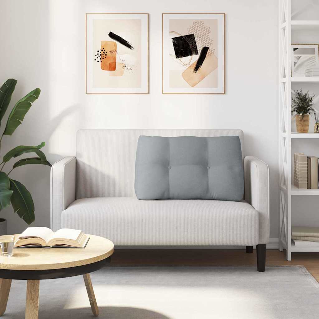 Μαξιλάρι Πλάτης Ανοιχτό γκρι 80 x 24 x 50 εκ ύφασμα