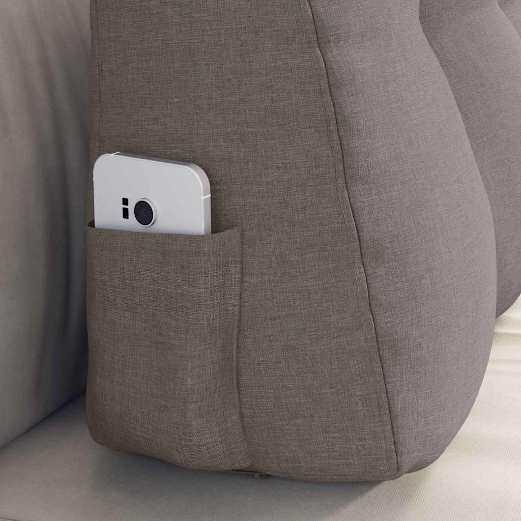 Μαξιλάρι Πλάτης Taupe 80 x 24 x 50 εκ ύφασμα