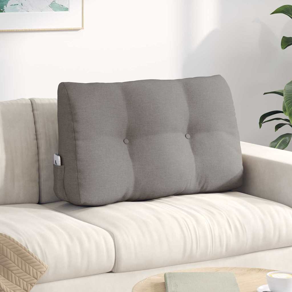Μαξιλάρι Πλάτης Taupe 80 x 24 x 50 εκ ύφασμα