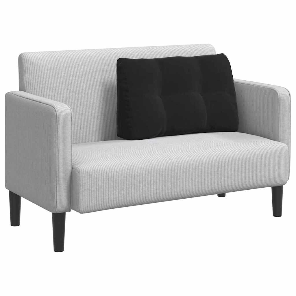 Μαξιλάρι Πλάτης Μαύρο 80 x 24 x 50 εκ Βελούδο - Pakobazaar