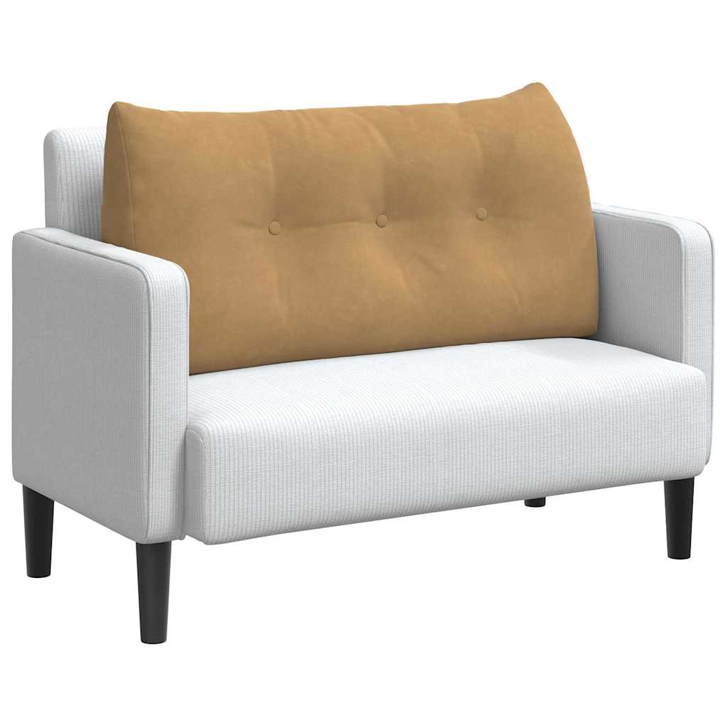 Μαξιλάρι Πλάτης Καφέ 100 x 24 x 50 εκ Βελούδο