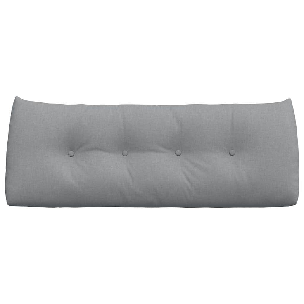 Μαξιλάρι Πλάτης Ανοιχτό γκρι 120 x 24 x 50 εκ ύφασμα