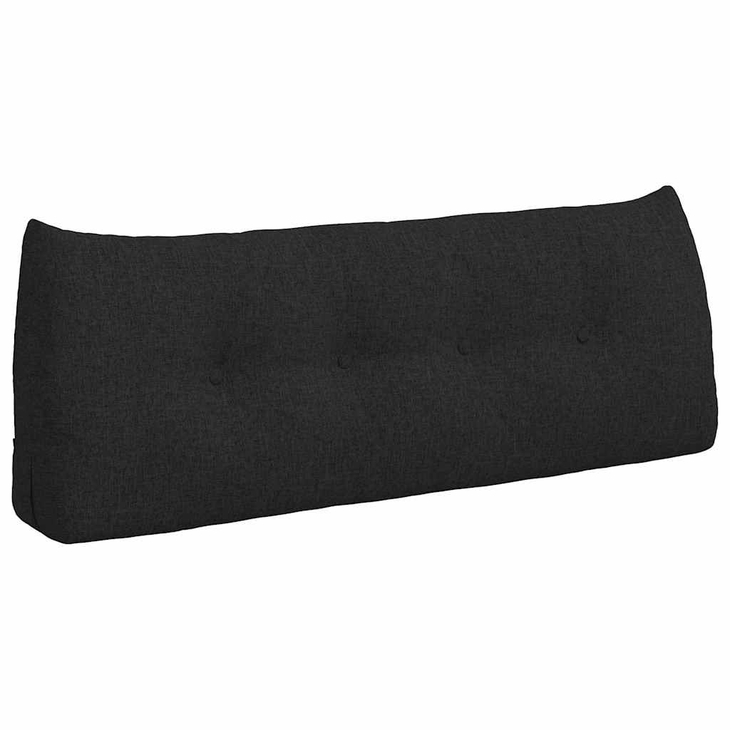 Μαξιλάρι Πλάτης Μαύρο 120 x 24 x 50 εκ ύφασμα - Pakobazaar