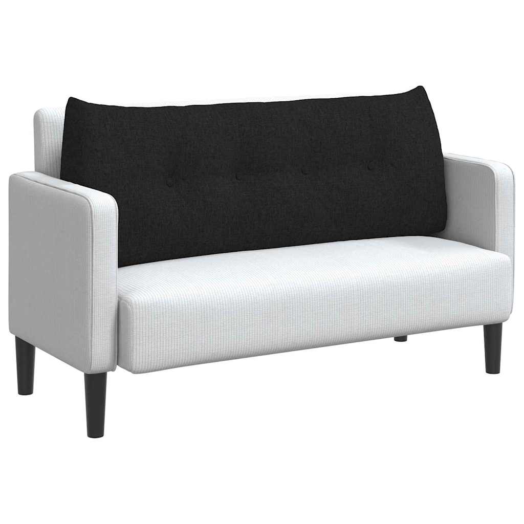 Μαξιλάρι Πλάτης Μαύρο 120 x 24 x 50 εκ ύφασμα - Pakobazaar
