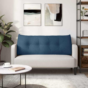 Μαξιλάρι Πλάτης Μπλε 120 x 24 x 50 εκ ύφασμα