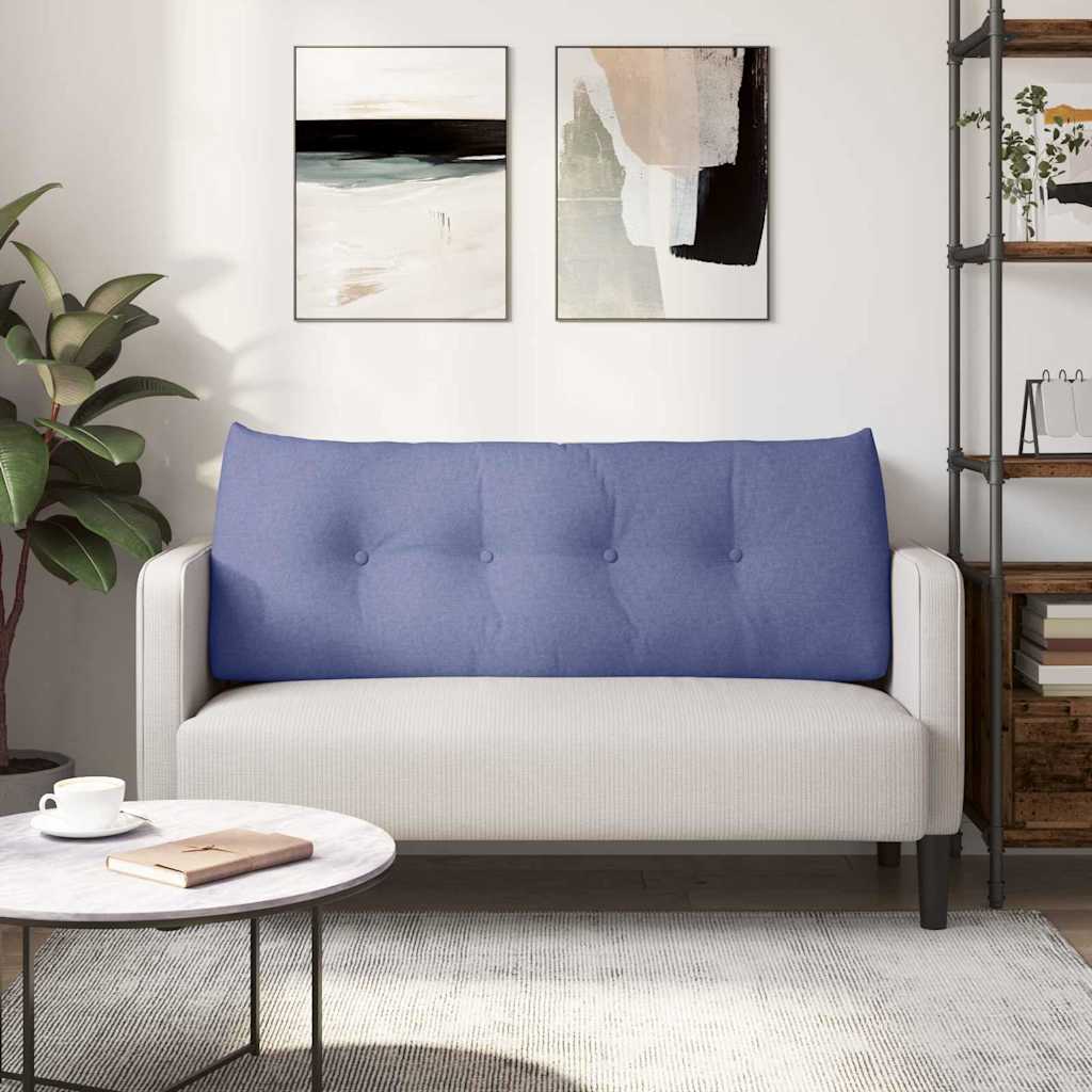 Μαξιλάρι Πλάτης Μπλε τζην 120 x 24 x 50 εκ ύφασμα