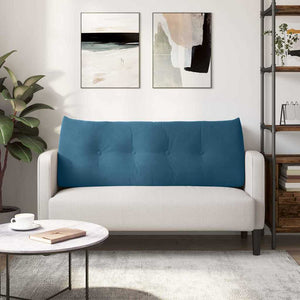 Μαξιλάρι Πλάτης Μπλε 120 x 24 x 50 εκ Βελούδο - Pakobazaar