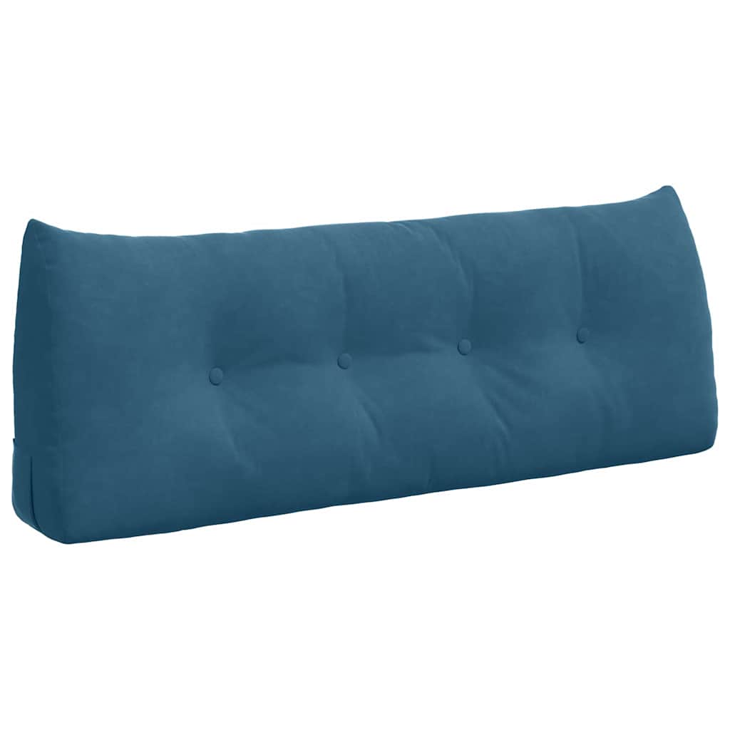 Μαξιλάρι Πλάτης Μπλε 120 x 24 x 50 εκ Βελούδο - Pakobazaar