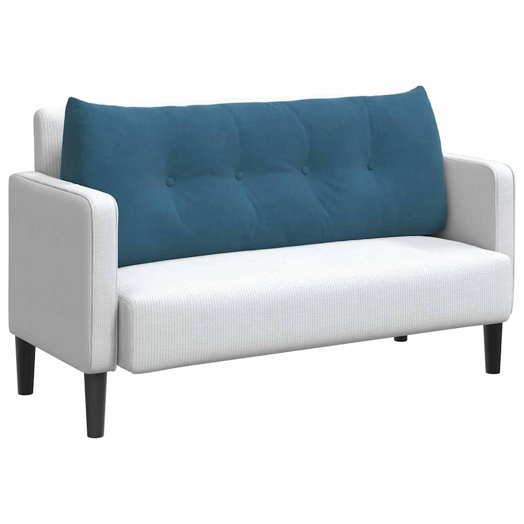 Μαξιλάρι Πλάτης Μπλε 120 x 24 x 50 εκ Βελούδο - Pakobazaar