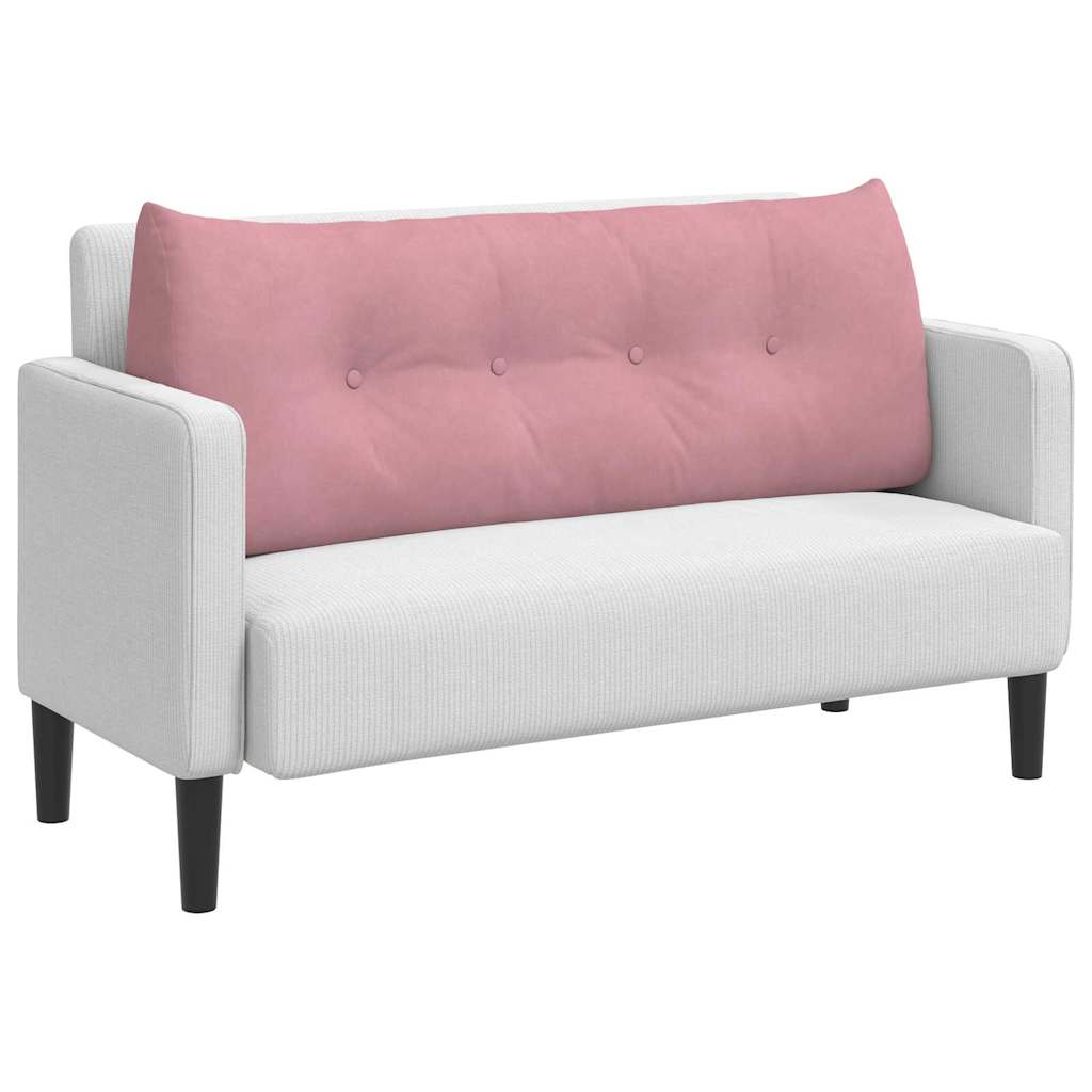 Μαξιλάρι Πλάτης Ροζ 120 x 24 x 50 εκ Βελούδο - Pakobazaar