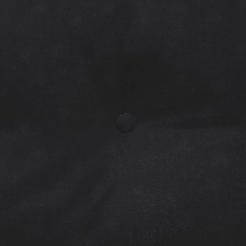 Μαξιλάρι Πλάτης Μαύρο 120 x 24 x 50 εκ Βελούδο