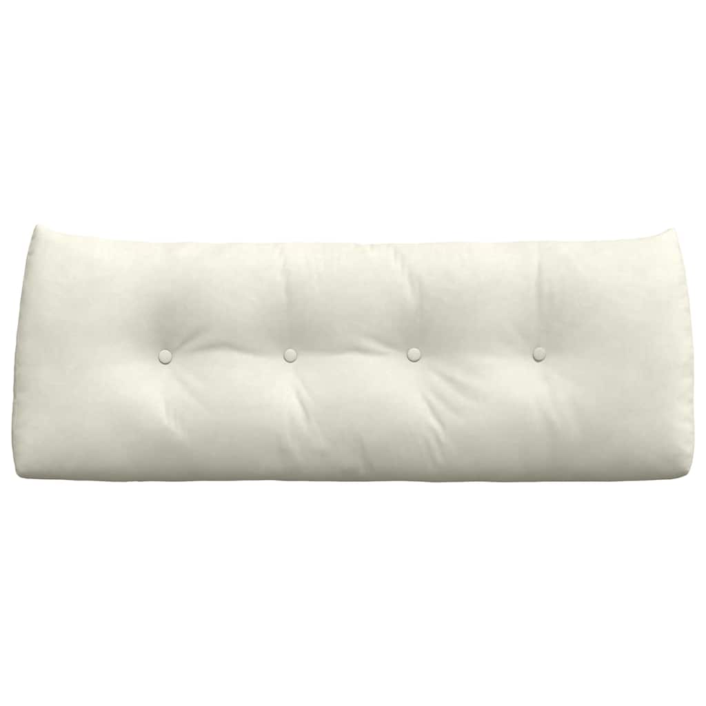 Μαξιλάρι Πλάτης Κρεμ 120 x 24 x 50 εκ Βελούδο - Pakobazaar