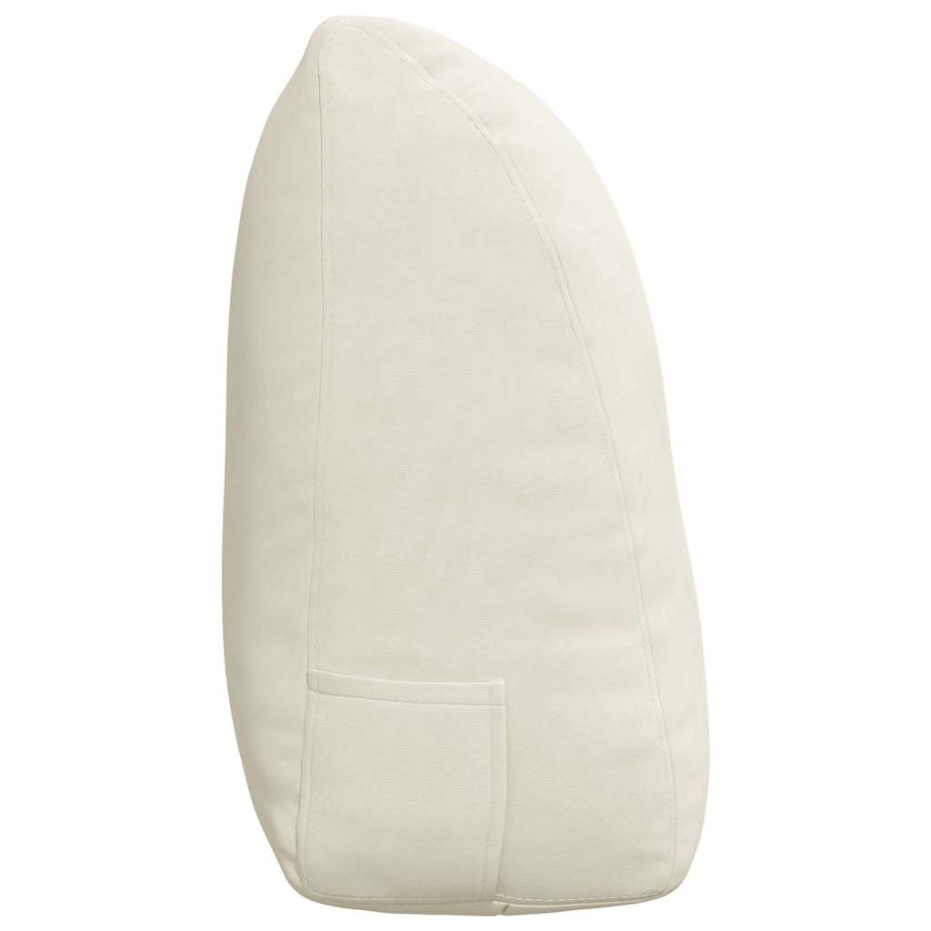 Μαξιλάρι Πλάτης Κρεμ 120 x 24 x 50 εκ Βελούδο - Pakobazaar