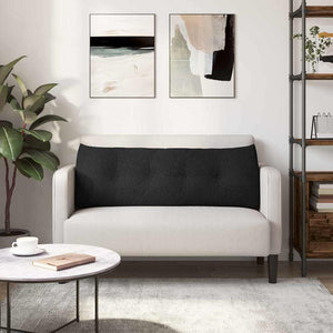 Μαξιλάρι Πλάτης Μαύρο 140 x 24 x 50 εκ ύφασμα