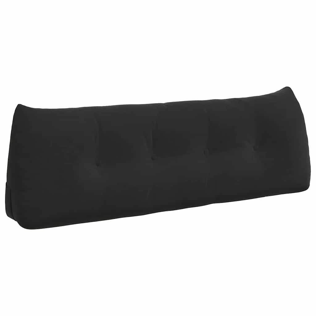 Μαξιλάρι Πλάτης Μαύρο 140 x 24 x 50 εκ Βελούδο - Pakobazaar