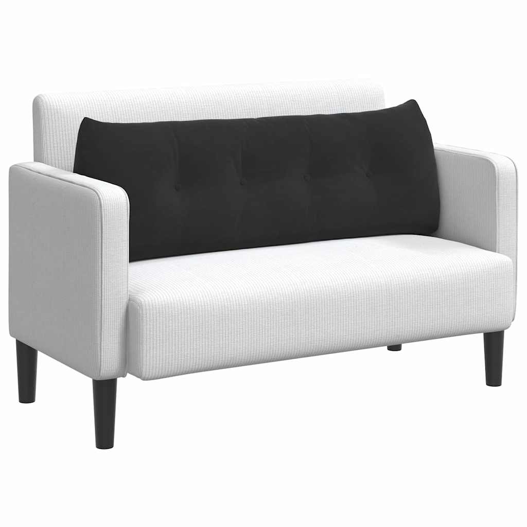 Μαξιλάρι Πλάτης Μαύρο 140 x 24 x 50 εκ Βελούδο - Pakobazaar