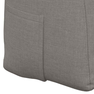 Μαξιλάρι Πλάτης Taupe 160 x 24 x 50 εκ ύφασμα - Pakobazaar