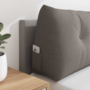 Μαξιλάρι Πλάτης Taupe 160 x 24 x 50 εκ ύφασμα - Pakobazaar