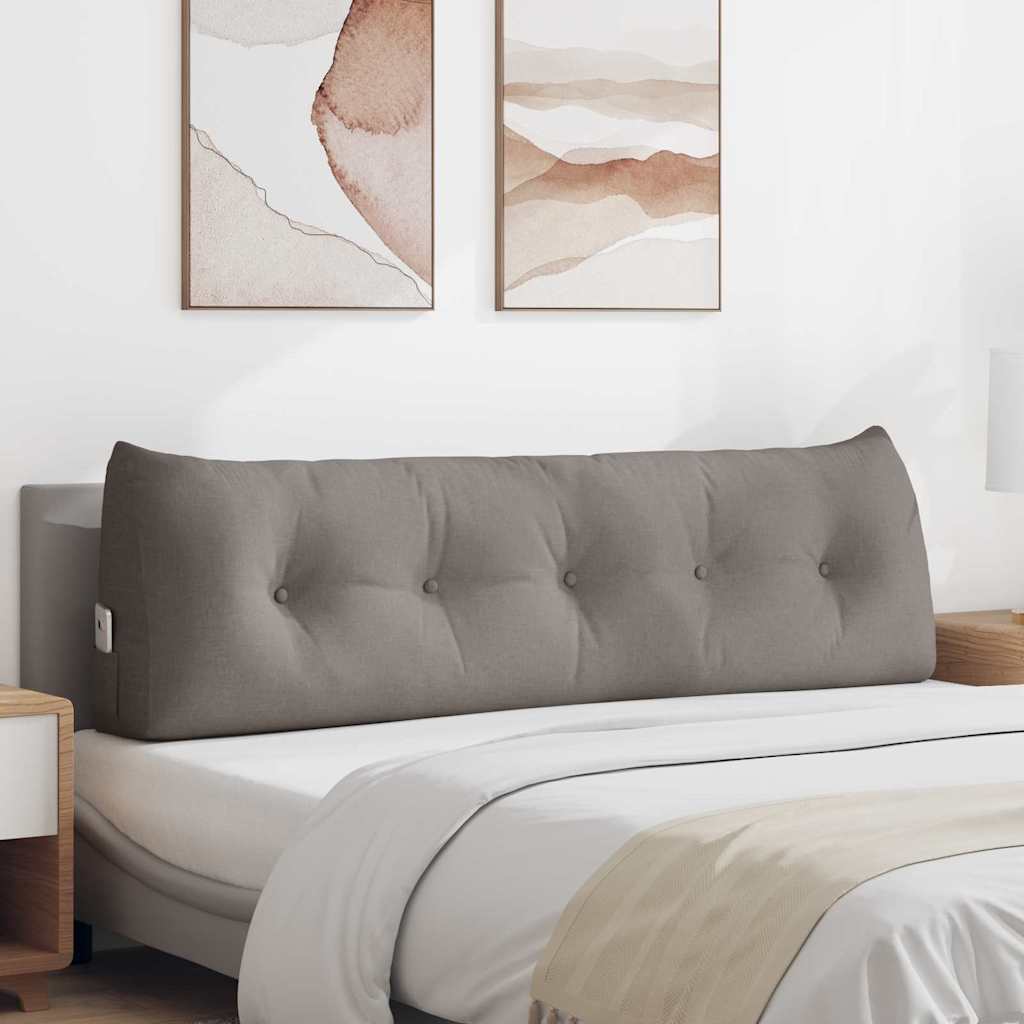Μαξιλάρι Πλάτης Taupe 160 x 24 x 50 εκ ύφασμα - Pakobazaar
