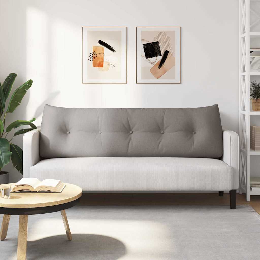 Μαξιλάρι Πλάτης Taupe 160 x 24 x 50 εκ ύφασμα - Pakobazaar