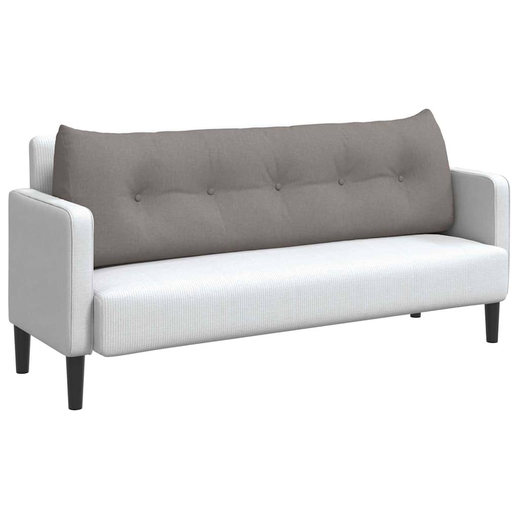 Μαξιλάρι Πλάτης Taupe 160 x 24 x 50 εκ ύφασμα - Pakobazaar