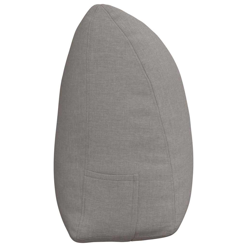 Μαξιλάρι Πλάτης Taupe 160 x 24 x 50 εκ ύφασμα - Pakobazaar