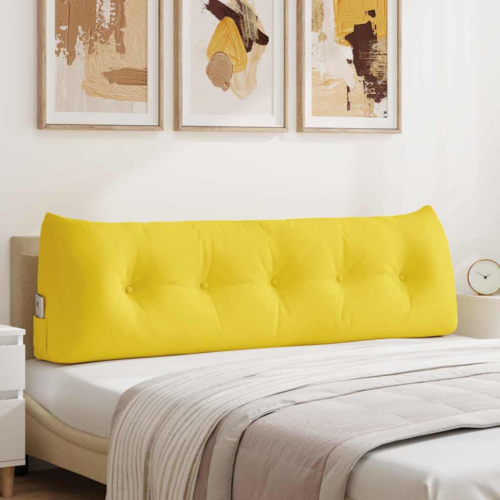 Μαξιλάρι Πλάτης Απαλό Κίτρινο 160 x 24 x 50 εκ ύφασμα