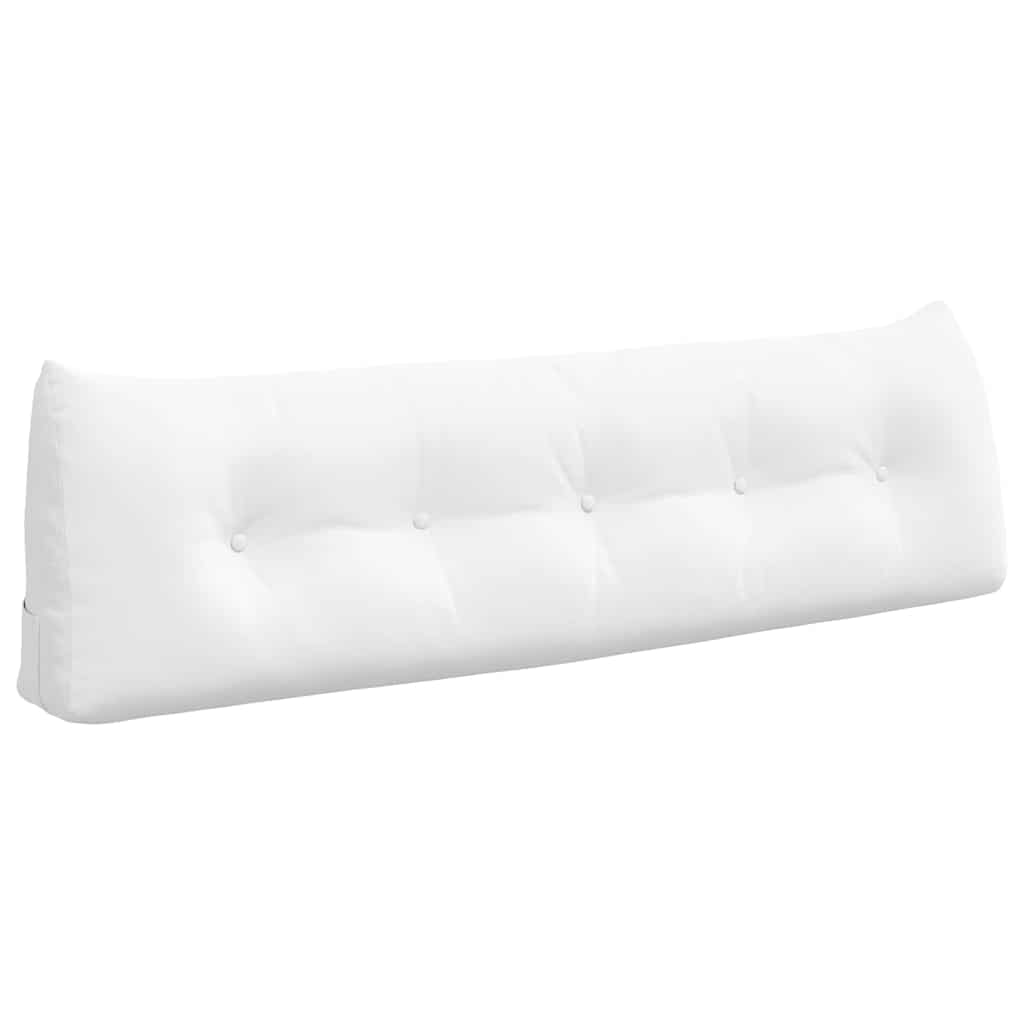 Μαξιλάρι Πλάτης Λευκό 160 x 24 x 50 εκ ύφασμα