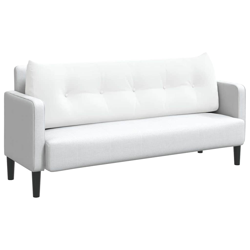 Μαξιλάρι Πλάτης Λευκό 160 x 24 x 50 εκ ύφασμα