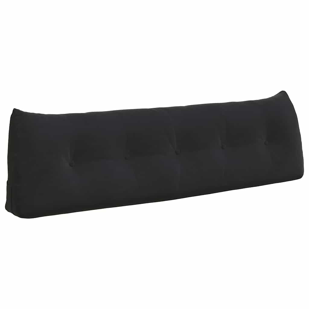 Μαξιλάρι Πλάτης Μαύρο 160 x 24 x 50 εκ Βελούδο - Pakobazaar