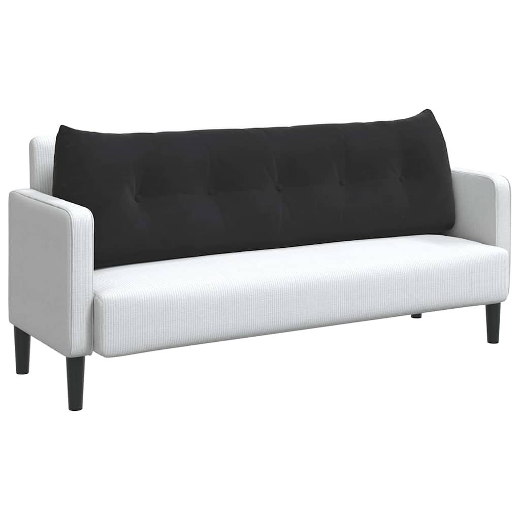 Μαξιλάρι Πλάτης Μαύρο 160 x 24 x 50 εκ Βελούδο - Pakobazaar