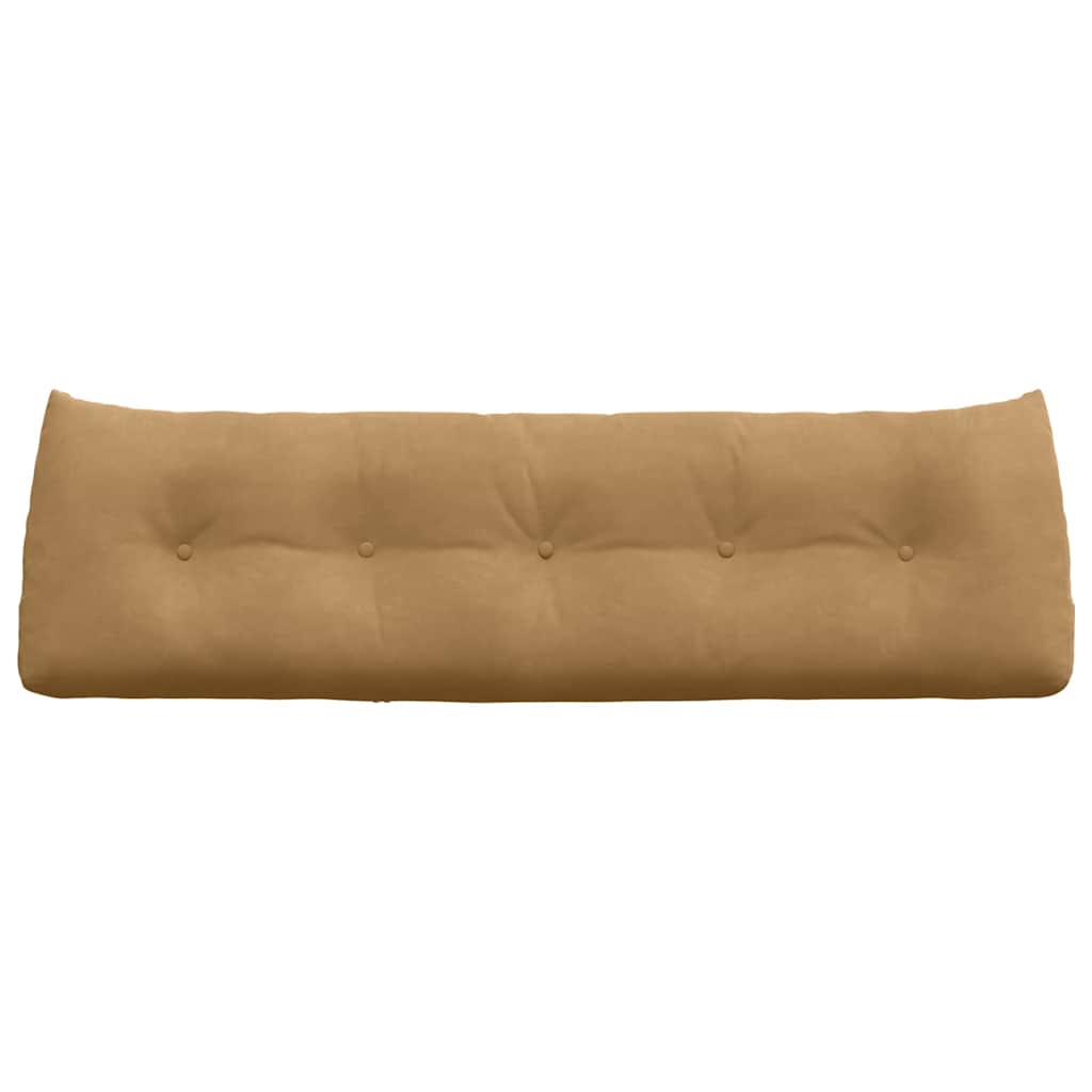 Μαξιλάρι Πλάτης Καφέ 160 x 24 x 50 εκ Βελούδο - Pakobazaar