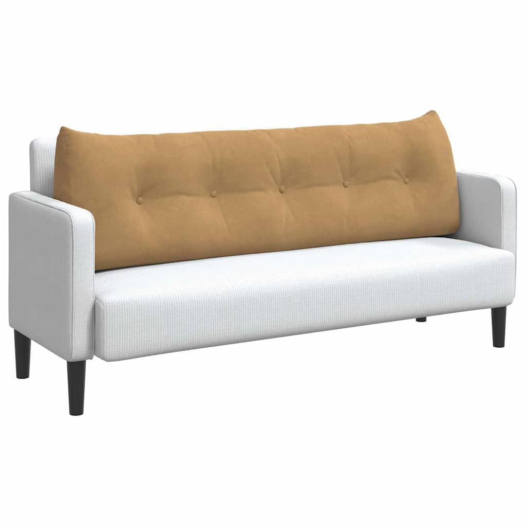 Μαξιλάρι Πλάτης Καφέ 160 x 24 x 50 εκ Βελούδο - Pakobazaar