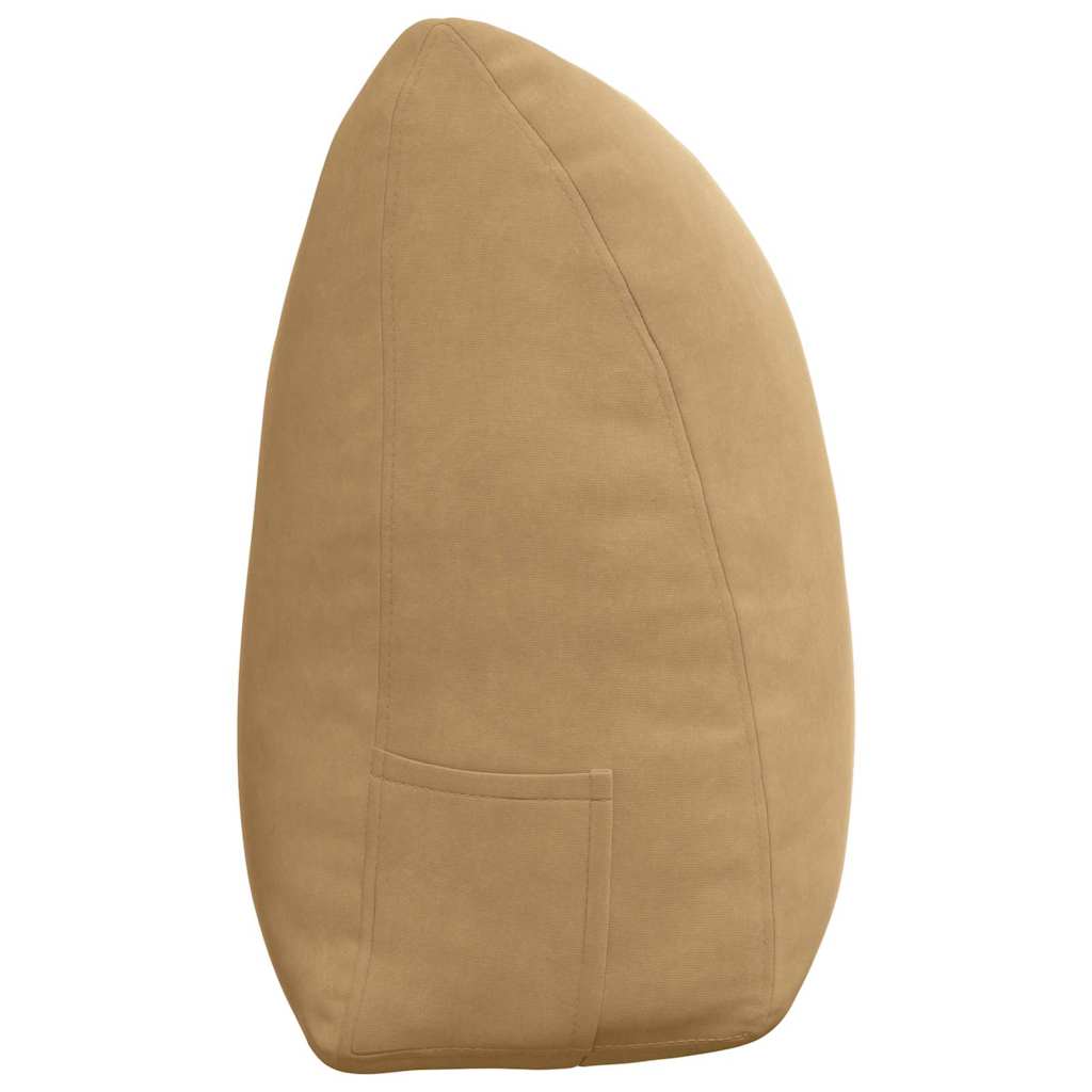 Μαξιλάρι Πλάτης Καφέ 160 x 24 x 50 εκ Βελούδο - Pakobazaar