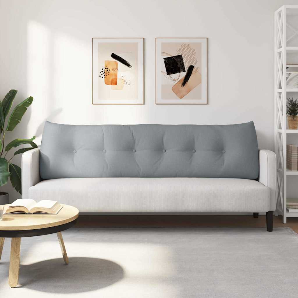 Μαξιλάρι Πλάτης Ανοιχτό γκρι 180 x 24 x 50 εκ ύφασμα - Pakobazaar