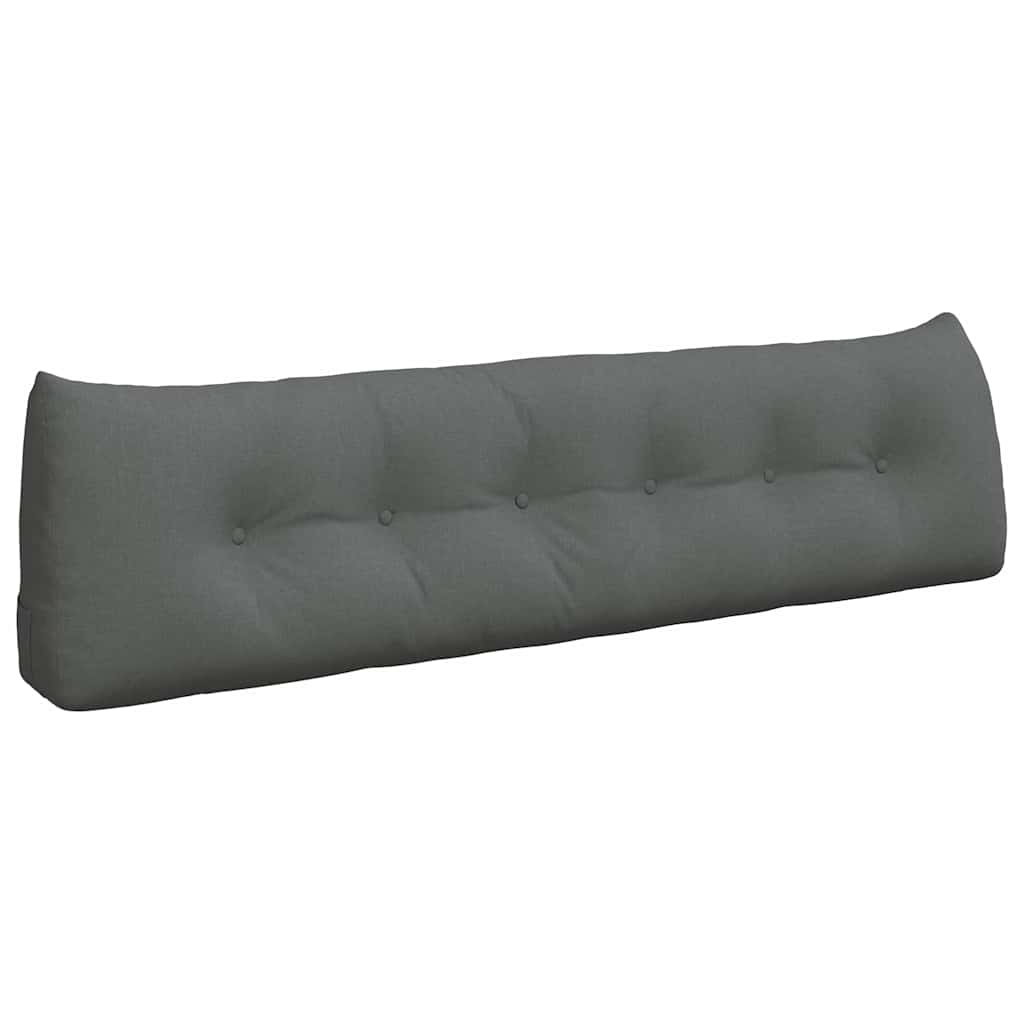 Μαξιλάρι Πλάτης Σκούρο Γκρι 180 x 24 x 50 εκ ύφασμα - Pakobazaar