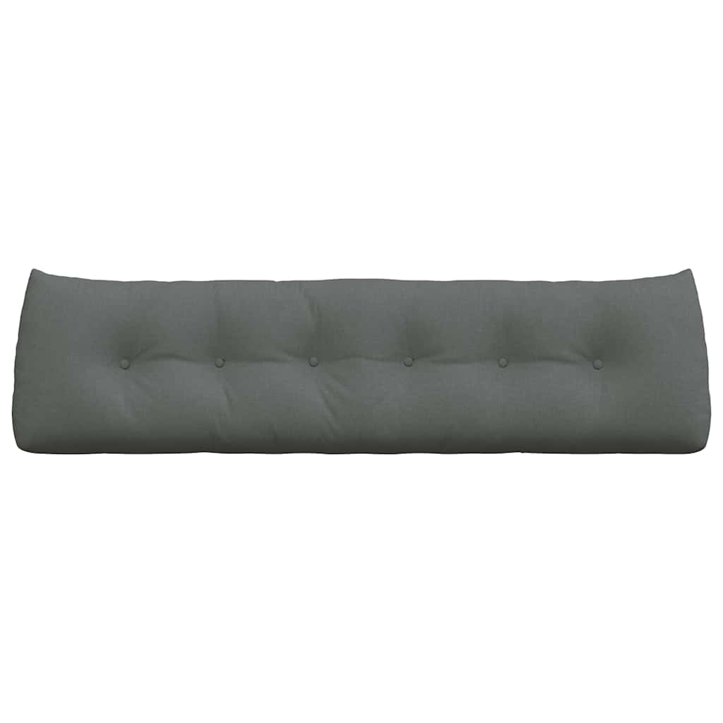 Μαξιλάρι Πλάτης Σκούρο Γκρι 180 x 24 x 50 εκ ύφασμα - Pakobazaar