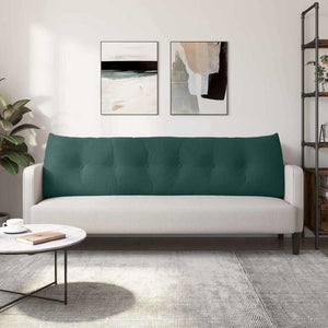 Μαξιλάρι Πλάτης Σκούρο Πράσινο 180 x 24 x 50 εκ Βελούδο